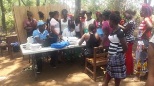 Health Fair Registration Preganant Women by Community Health Workers